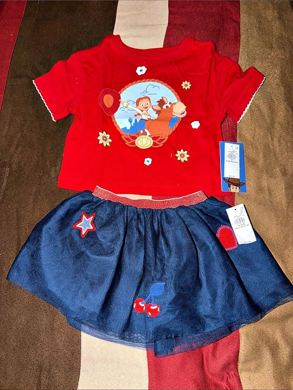 Old Navy Pixar Toy Story Jessie & Bullseye Toy Story Matching Set Girls 2T NWT
